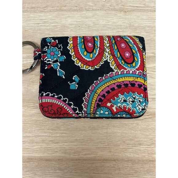 Vera Bradley Parisian Paisley Coin Purse Case Wallet - Picture 1 of 4